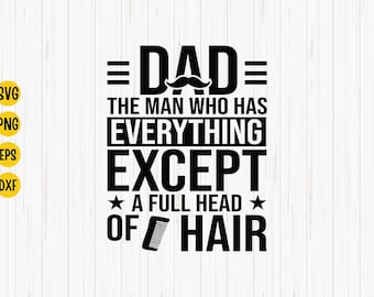 Funny Dad SVG, Father's Day Gift, Man Who Has Everything (Digital Download)