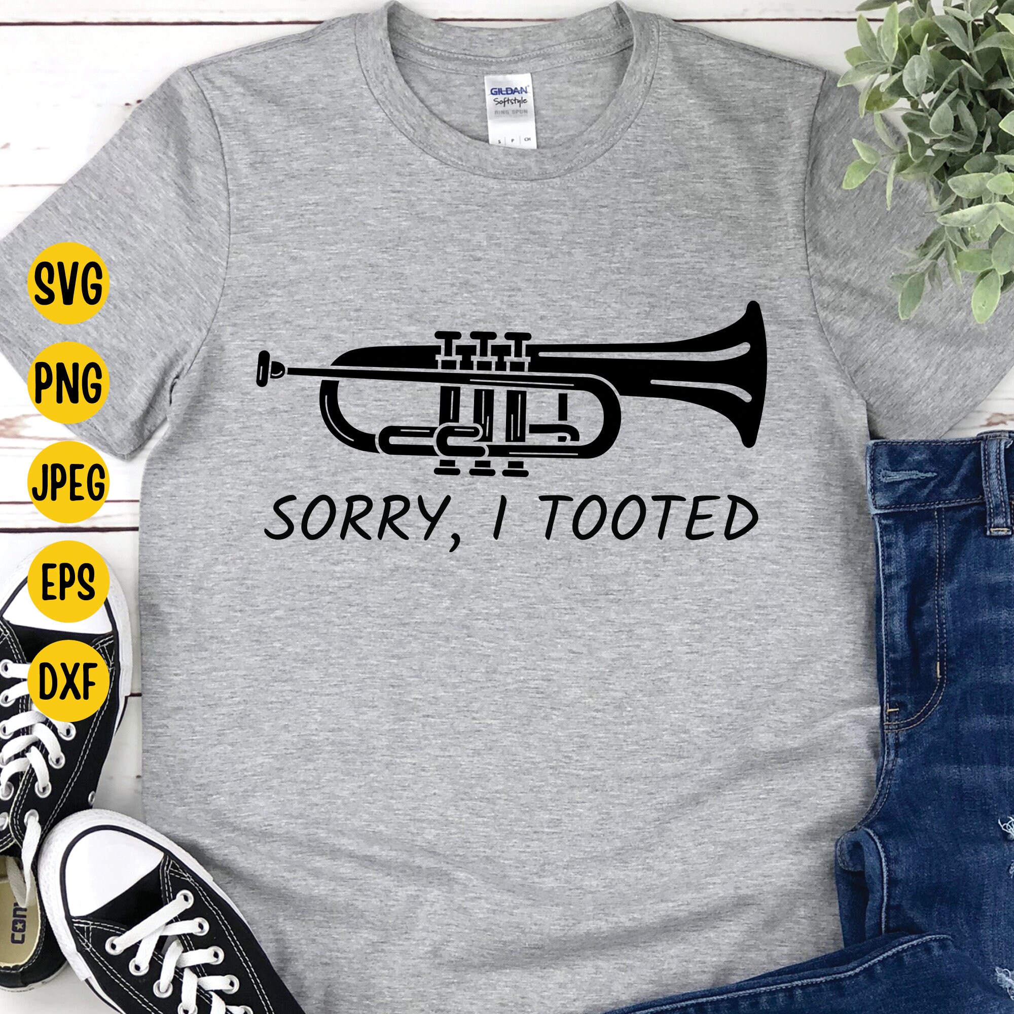 Sorry I Tooted Trumpet Svg Musician Svg Funny Trumpet Player - Etsy