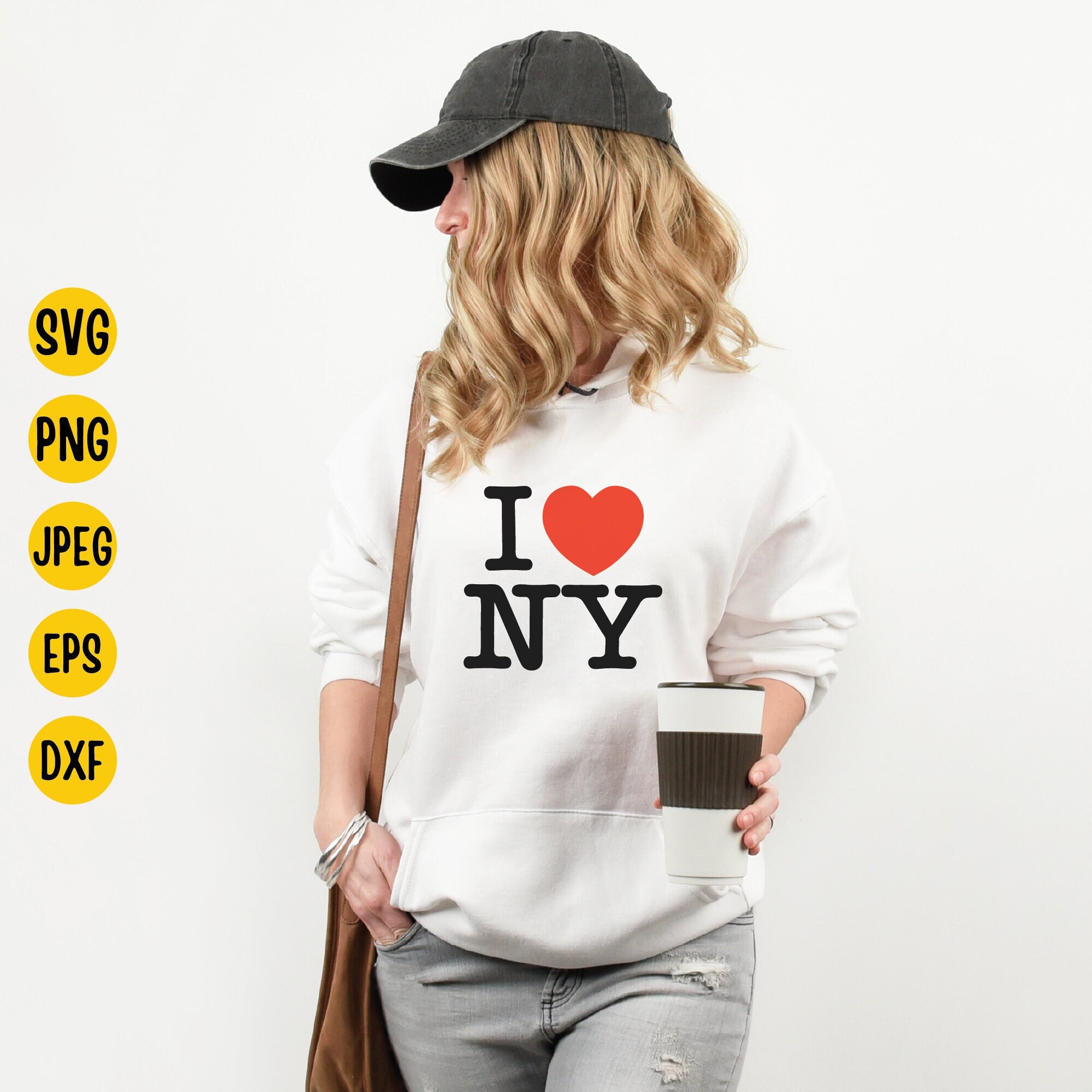 I Love New York Svg NY Svg I Love NY New York Outline I | Etsy