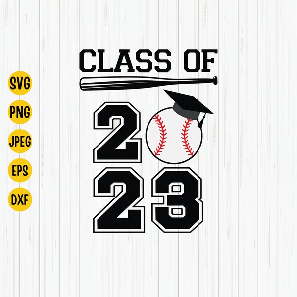 Class of 2023 Senior Baseball Graduation Svg, 2023 Graduation Svg, Baseball Svg, Graduation Clipart, Instant Download