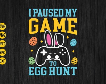 Ostereiersuche SVG: Videospiel Kinder T-Shirt (Digitaler Download)