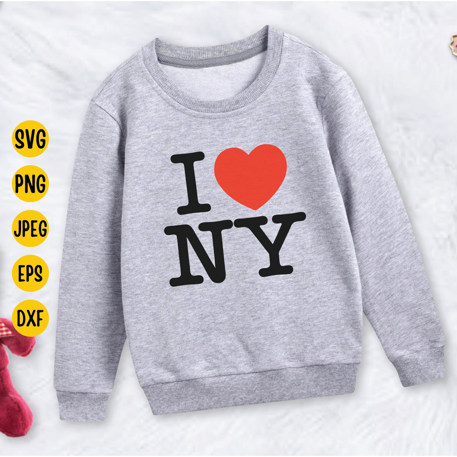 I Love New York Svg NY Svg I Love NY New York Outline I | Etsy
