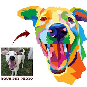 Custom Pop Art Portrait, Custom WPAP, Portrait illustration, Personalized portrait, Birthday gift, Per Colorfull portrait, Family gift