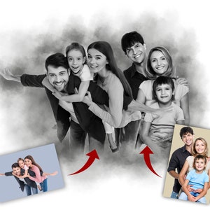 Add Deceased Loved One to Photo, Add Person to Photo, Family Portrait From Different Photos, Combine Photos, Gift for Dad Mom Add Someone