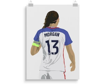 Poster Football Gift Wall Art Print Home Decor Alex Morgan