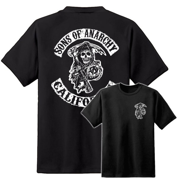 Sons Of Anarchy Inspired Проблемный стиль Мужская футболка