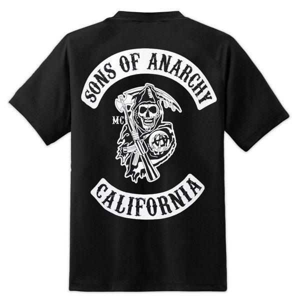 Мужская футболка с трафаретным принтом Sons Of Anarchy
