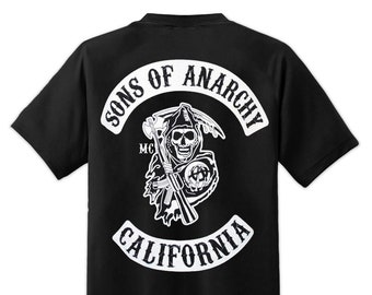 Mens Sons of Anarchy Screen Printed T Shirt - Etsy