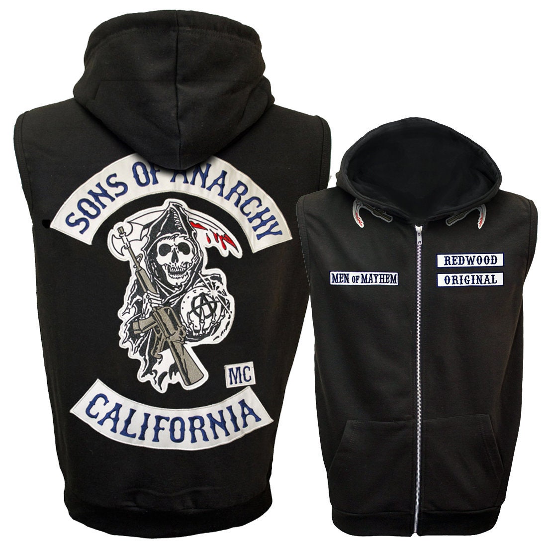 Sons of Anarchy Sleeveless Embroidered 