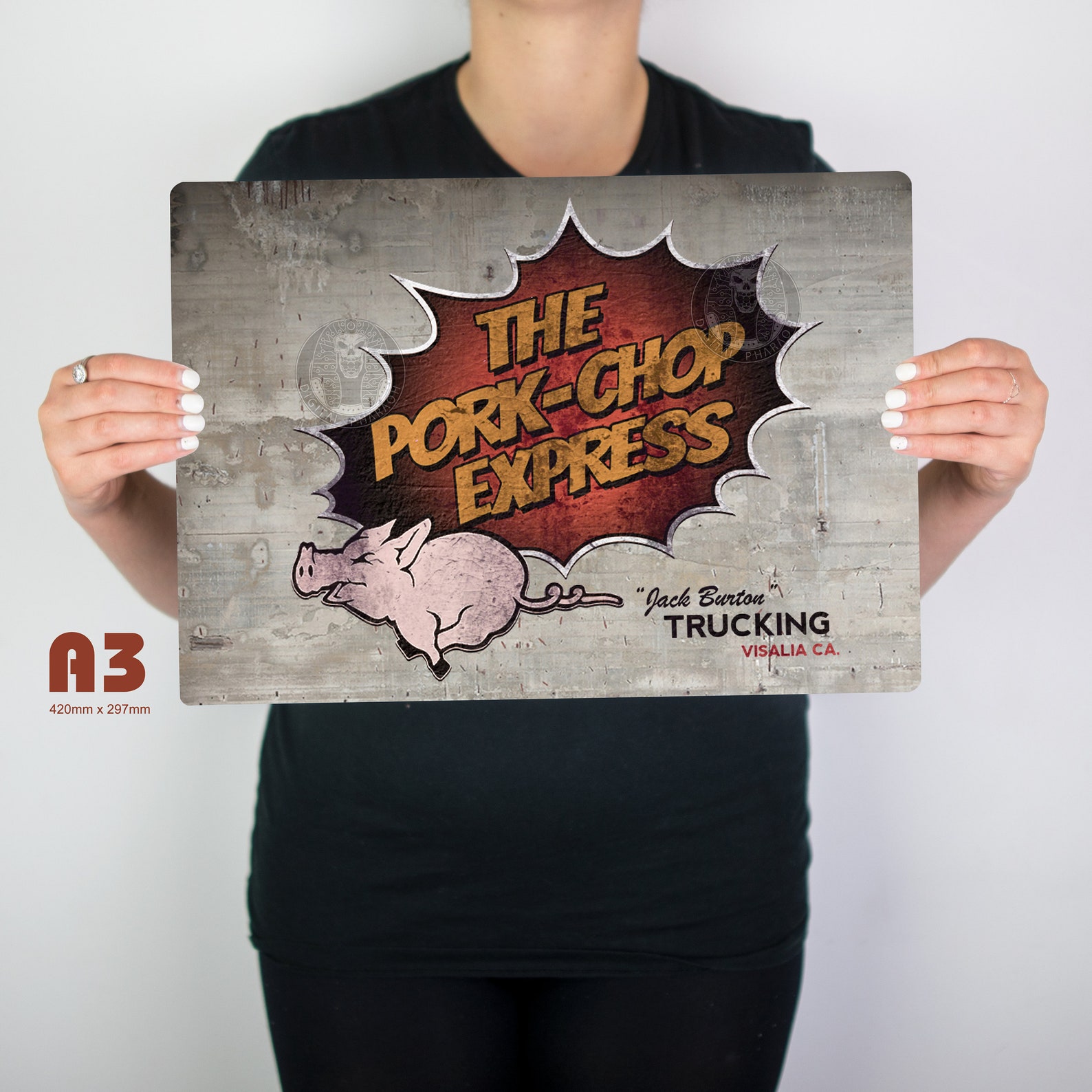 Pork Chop Express Big Trouble Metal Movie Poster Etsy