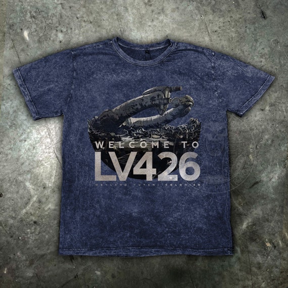 Mens Aliens Welcome to LV426 Distressed T Shirt -  Norway