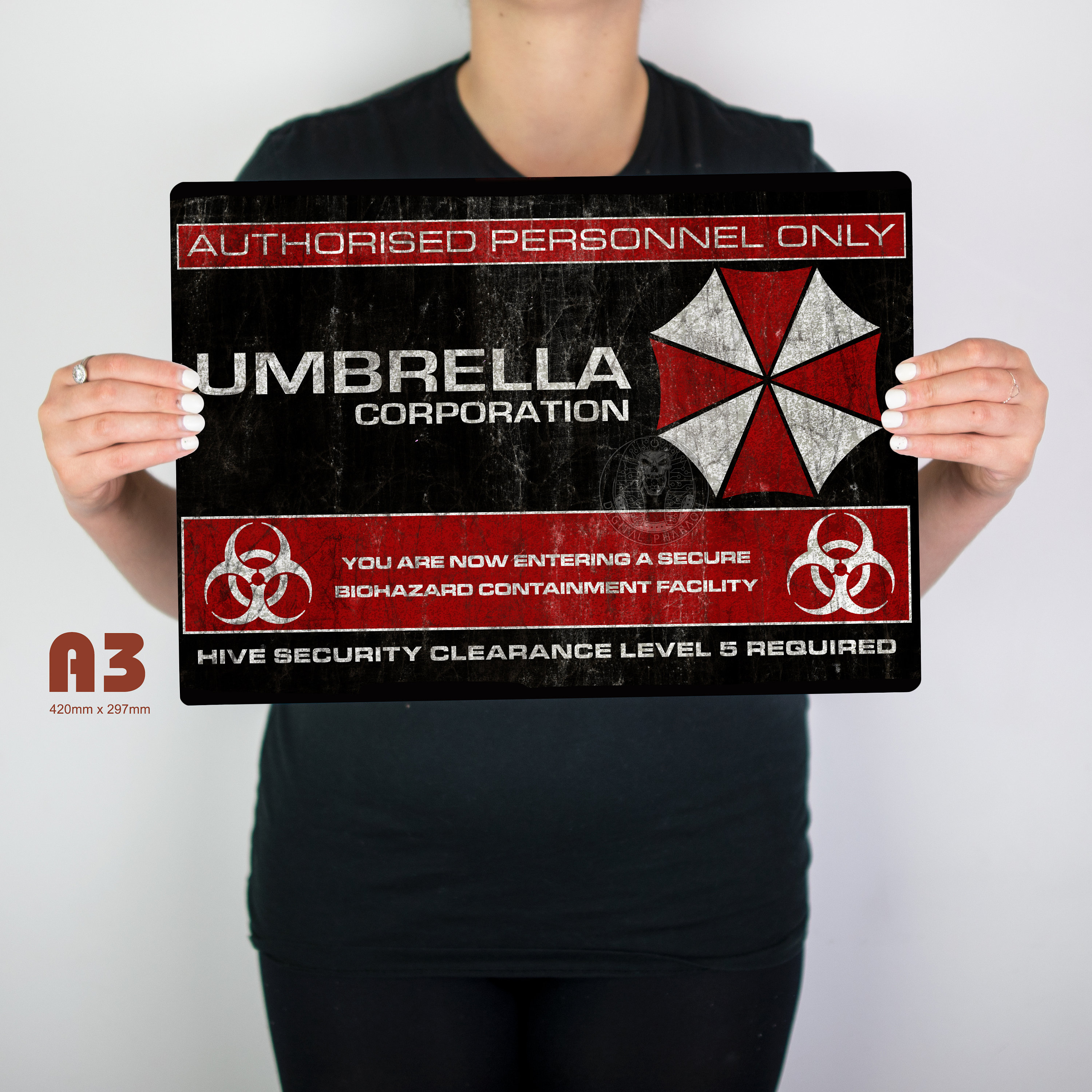 Umbrella Corporation Resident Evil Sign Etsy