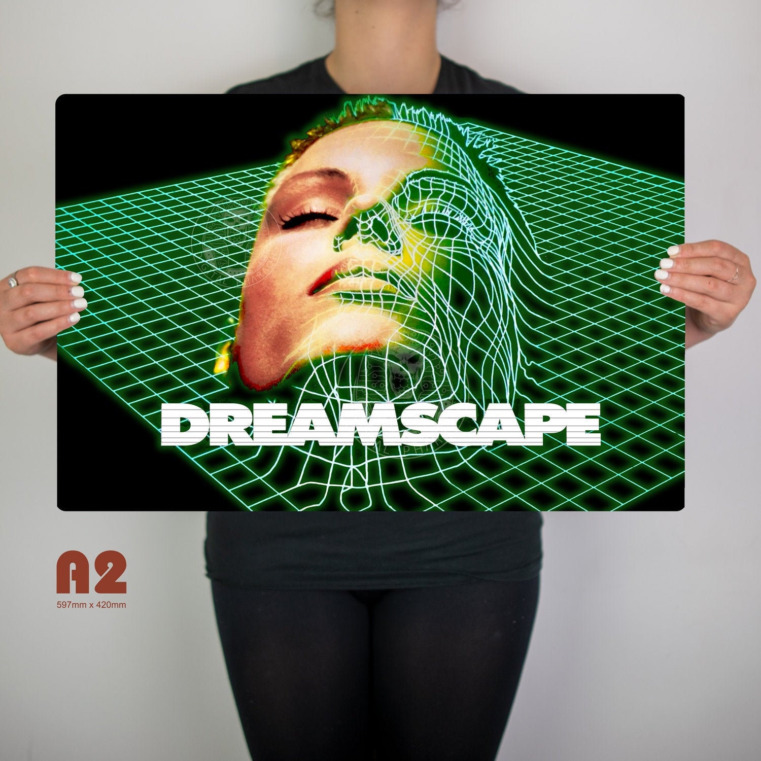 Dreamscape Rave Flyer Metal Poster Artwork Etsy
