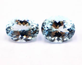 Natural Blue Aquamarine Oval Cut Gemstone, 5 Carat AAA Quality Loose Stone
