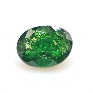 1.45 Ct Natural Tsavorite Garnet Cut - January Birthstone Tsavorite - 7x5 MM Green Tsavorite Garnet Faceted Gemstone For Making Jewelry