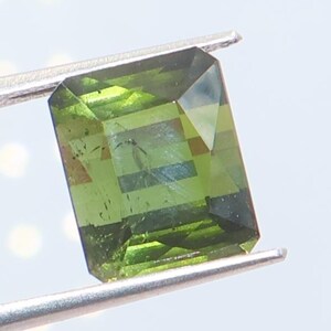 Natural Green Tourmaline 11.5x9.5 mm Octagon Tourmaline Gemstone Faceted October Birthstone Jewelry Making Tourmaline Stone 9.55 Carat