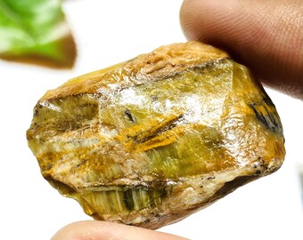 Chrysoberyl Crystal and Black Tourmaline Madagasgar