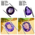 Natural Amethyst From Brazil Gemstone AAA Quality Round And Oval Shape Purple Color Faceted Loose Gemstone Making For Jewelry product logo