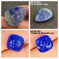 Natural Tanzanite Carving Cushion And Pear Loose Gemstone | Tanzanite Carving Tanzania Gemstone | 2 Piece product logo