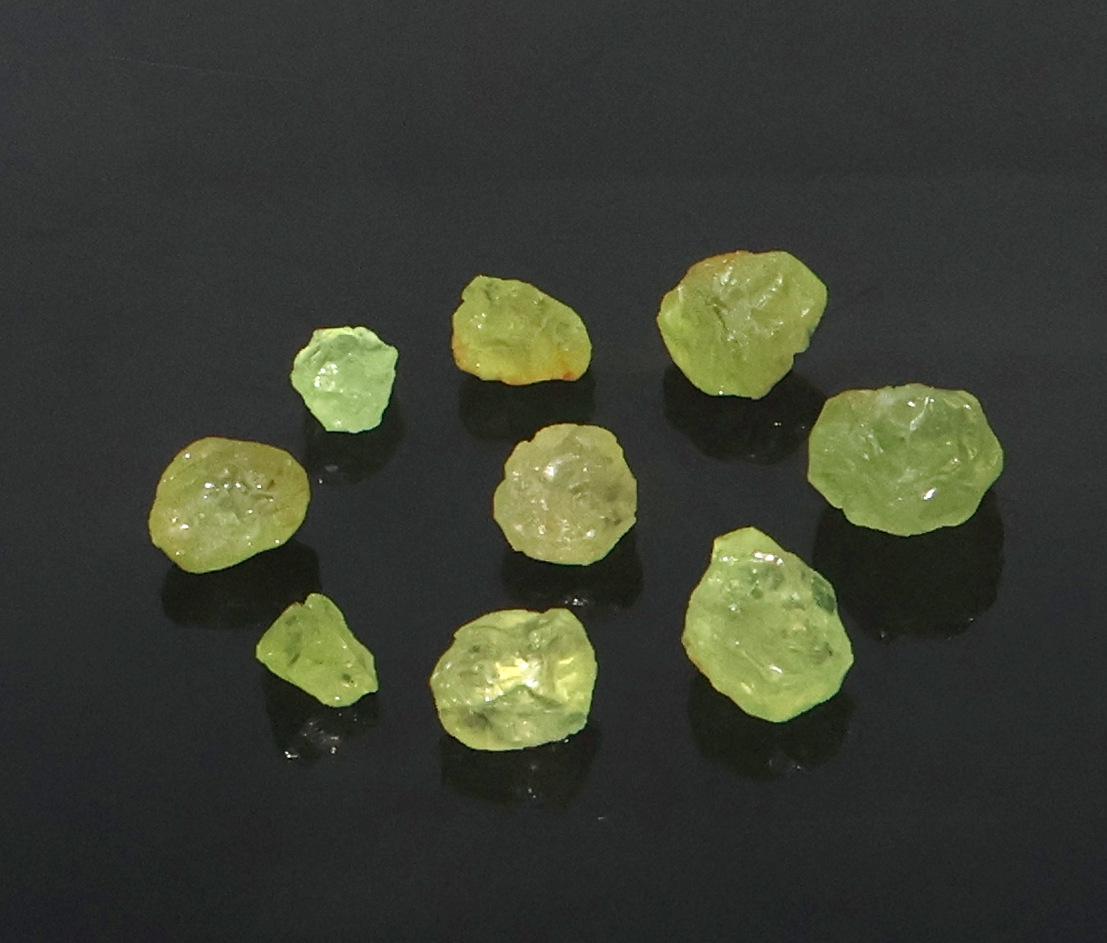 Grenat Jaune Naturel Du Mali - Taille émeraude, 7,40 Carats, 11,30x9,86mm - Certifié AGSL, Neuf