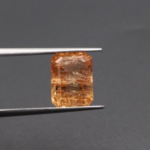 5.50 Ct Natural Imperial Topaz Gemstone: Octagon Faceted Stone (8.50x11.50 MM)