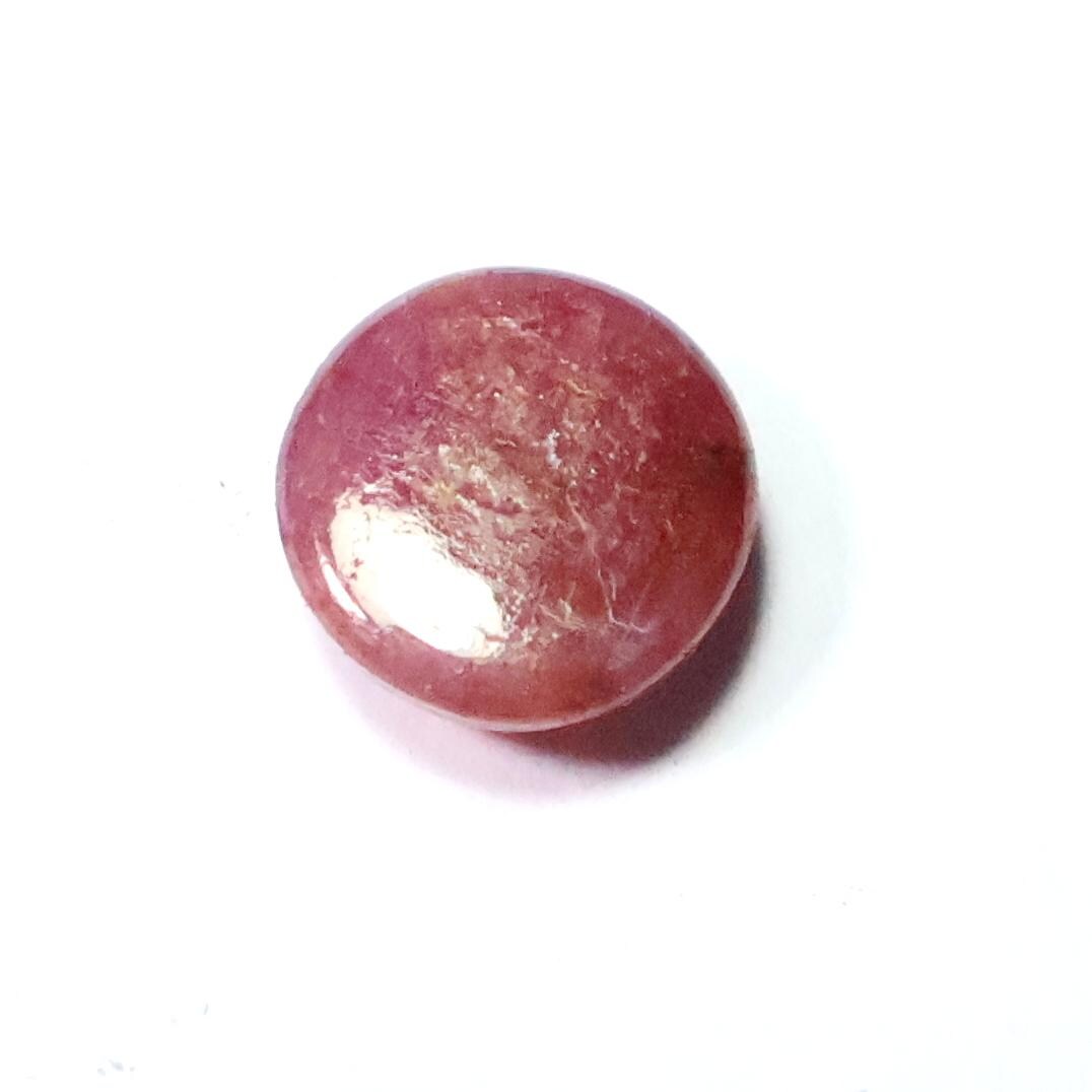 3.75 Ct Natural Ruby Cabochon Gemstone - 9mm Round Loose Ruby - Etsy