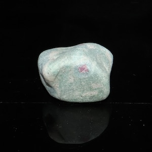 Natural Raw Ruby Zoisite Rough Gemstone Crystal for Healing & Collecting, Unpolished Ruby in Zoisite Mineral Specimen, Genuine Rough Stone
