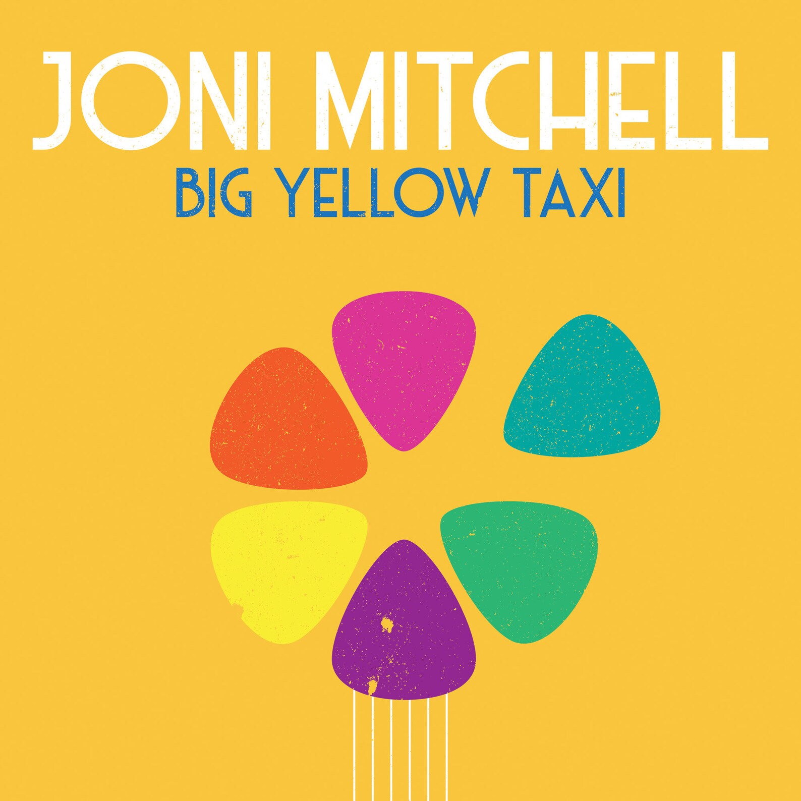 Joni Mitchell Big Yellow Taxi Art Print Music Poster Etsy