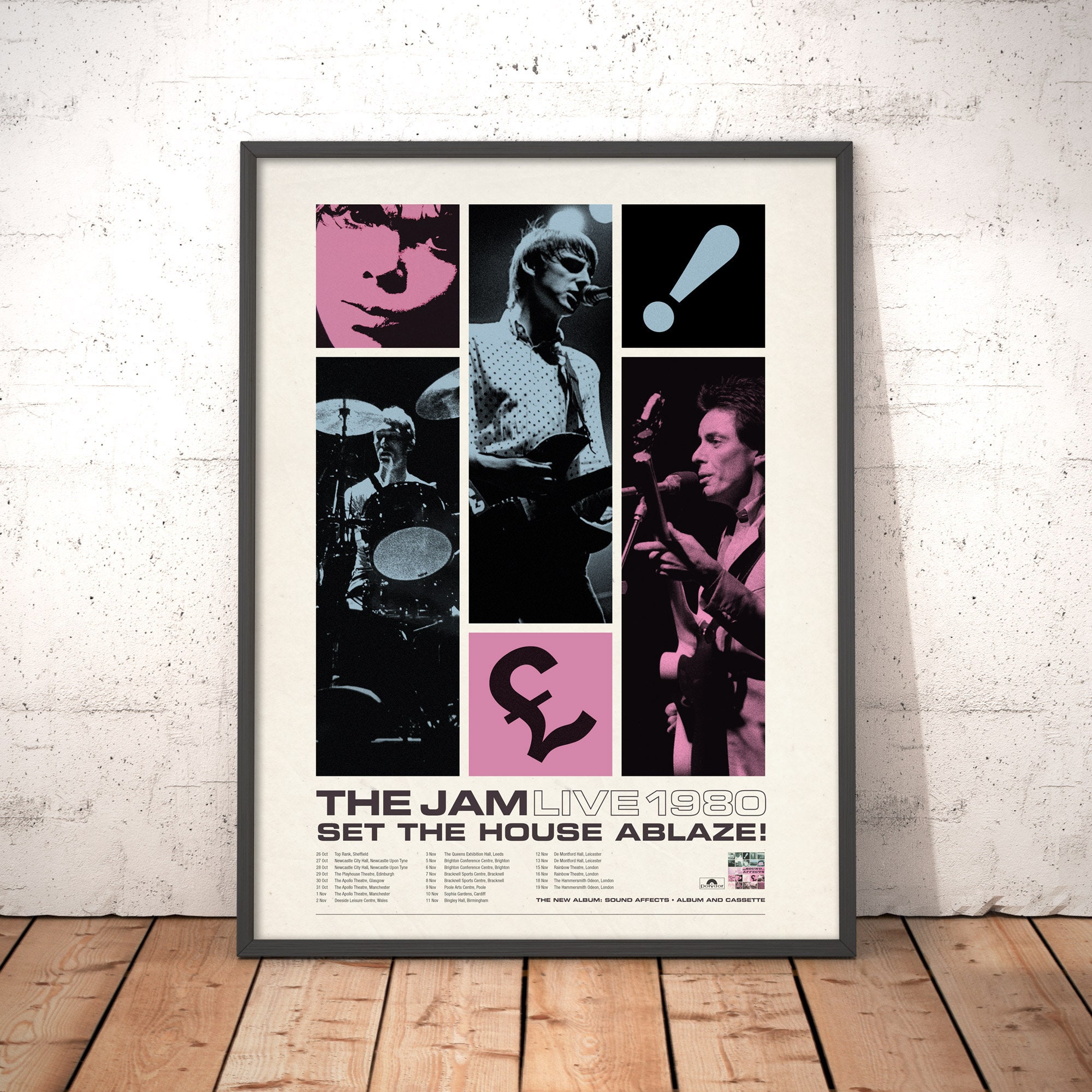 The Jam Sound Affects Tour 1980 Poster Art Print Music Etsy UK