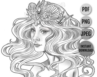 Original Coloring Pages For Relaxation By Berryandbug On Etsy