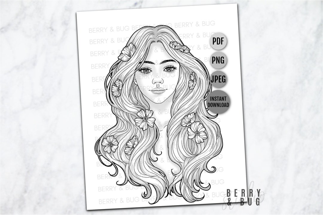 Printable Adult Coloring Page Anti Stress Adults Coloring - Etsy