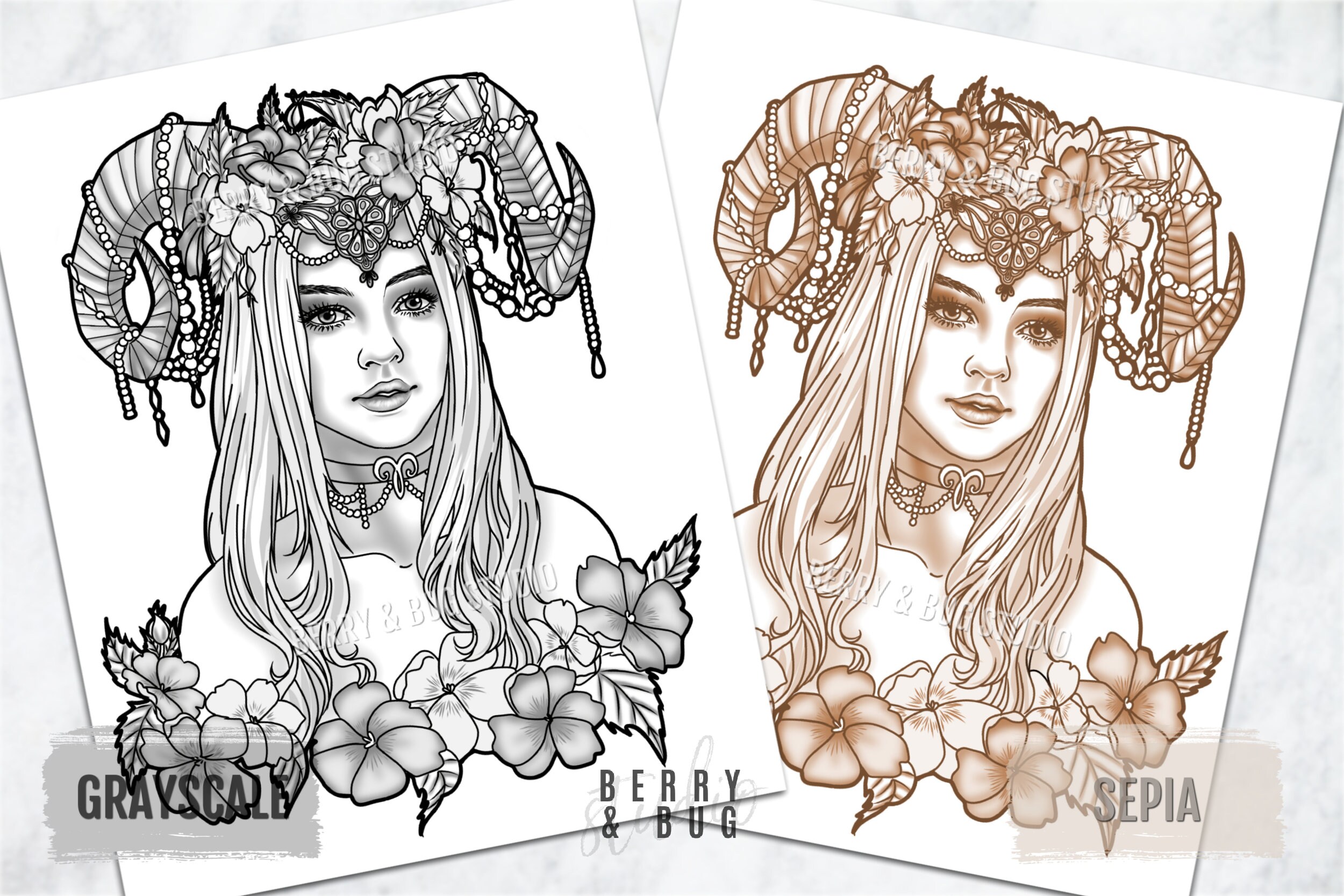 Printable Adult Coloring Page Anti Stress Adults Coloring - Etsy