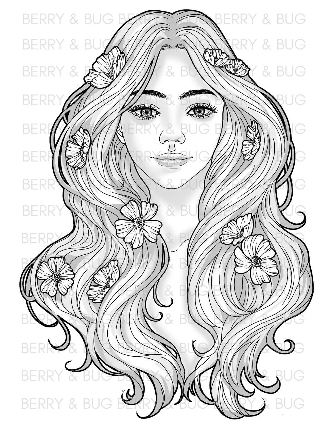 Printable Adult Coloring Page Anti Stress Adults Coloring - Etsy