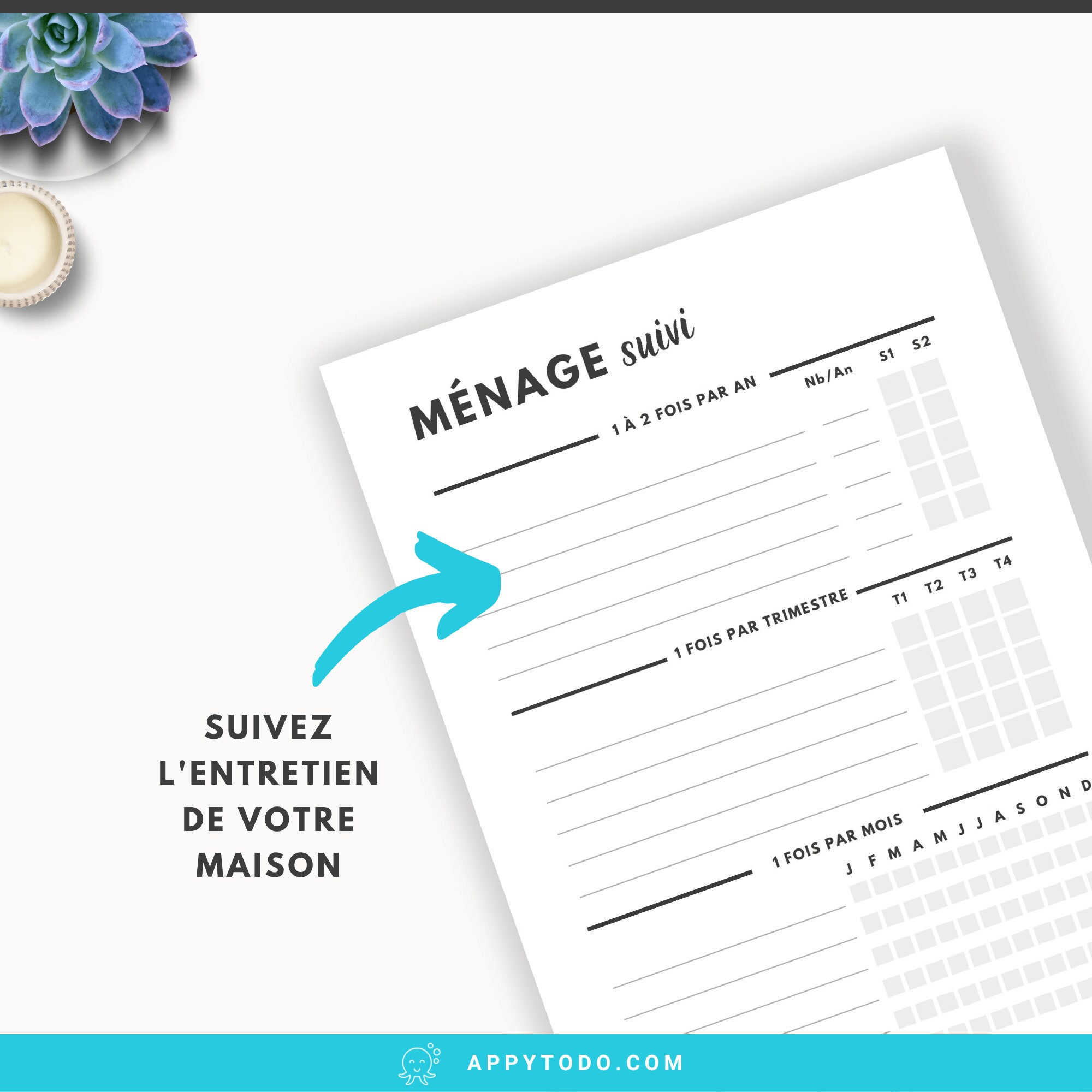 Kit Classeur Maison Et Organisateur Familial - Appy Kit Organisation -  Fiches Imprimables - Minimaliste Noir Et Blanc - A4 + A5 + Lettre US - Etsy, image size:2000x2000