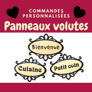 Panel de puerta personalizado en papel volutas fer forgé