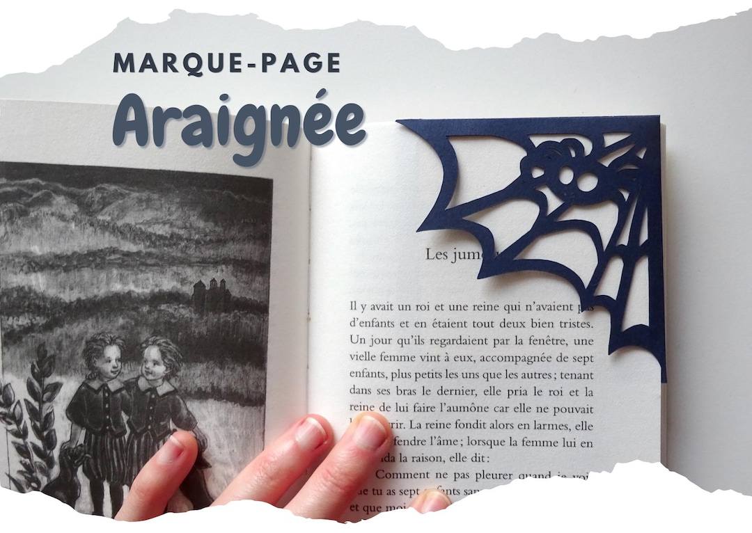 Marque-page Toile D'araignée Halloween Illustration Papiers Découpés - Etsy