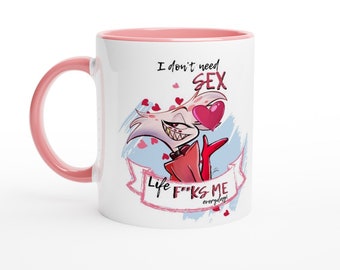 Taza de cerámica Angel D Hotel Hazbin de 11 oz