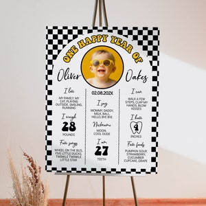 Póster editable con foto de cumpleaños de un amigo feliz, decoración para fiesta de cumpleaños de niño, letrero de cumpleaños de un amigo feliz, descarga instantánea O008