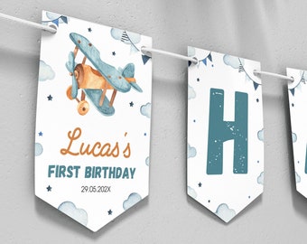 INSTANT DOWNLOAD EDITABLE Airplane Birthday Chalkboard Sign - Etsy