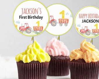 John Deere Cupcake Topper Printable - Etsy