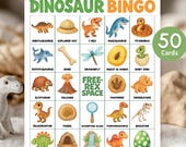 Dinosaur Bingo Game | Dinosaur Birthday Bingo Cards | Fun Dinosaur Party Game For Kids, T-rex Birthday  Printable Activity, Instant Download