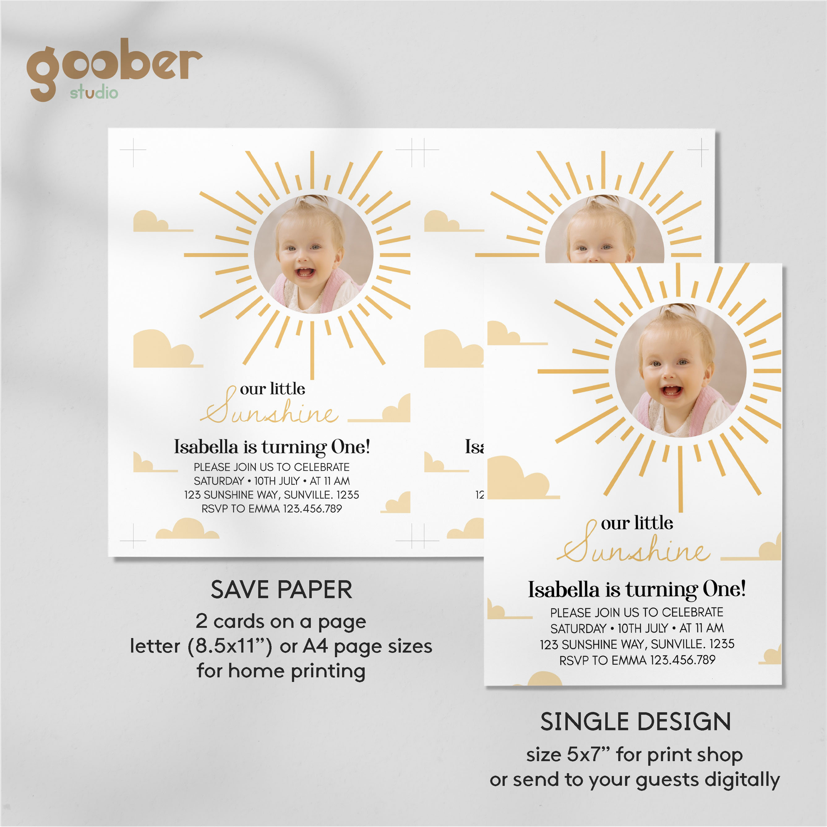 Boho Einladungskarten Zum 1. Geburtstag – 20 Stück Inkl. Umschlägen, Baby-Body-Form, 10,2x15,2 Cm, Blanko Zum Selbstgestalten