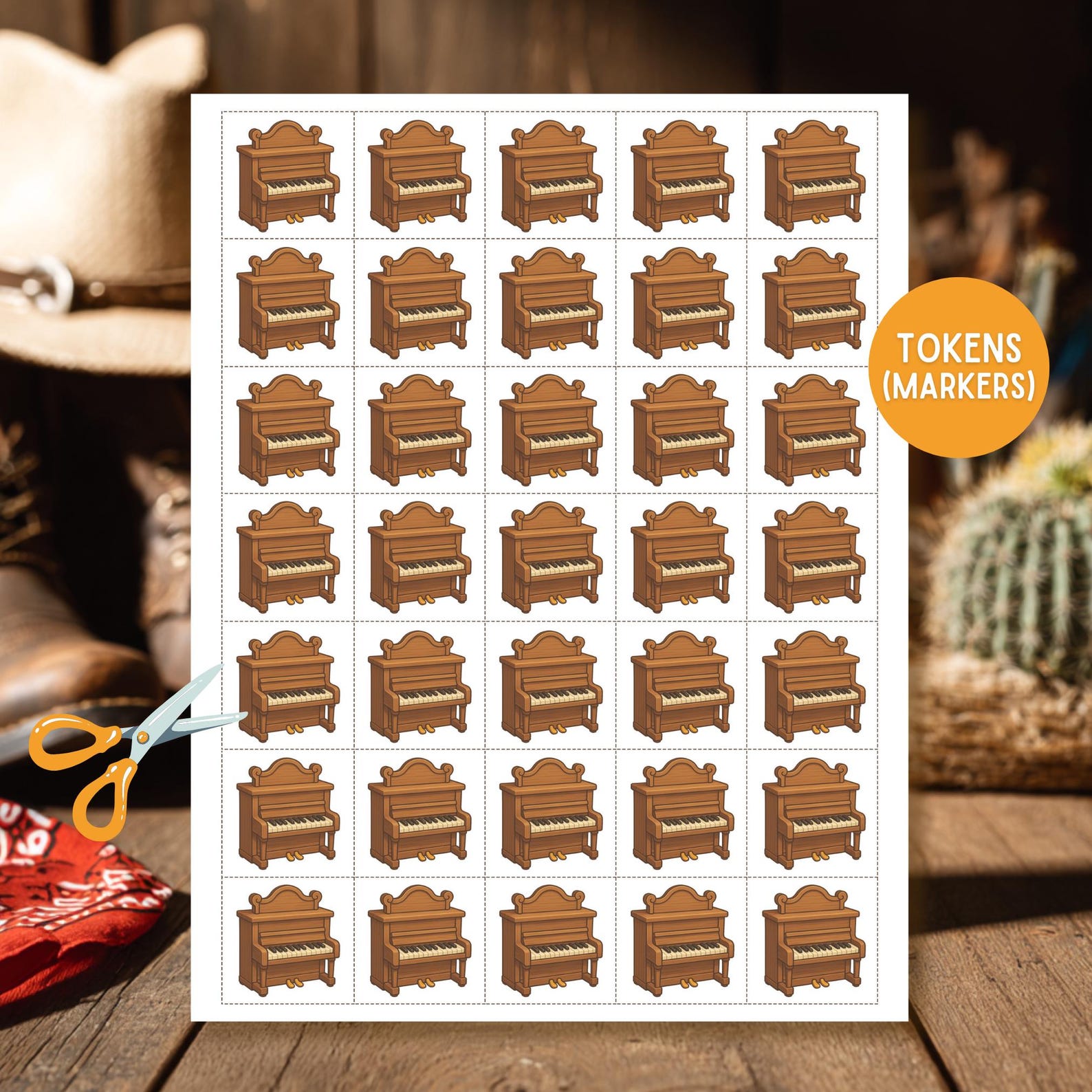 Wild West Bingo Printable Game | Cowboy Western Party Activity for Kids ...