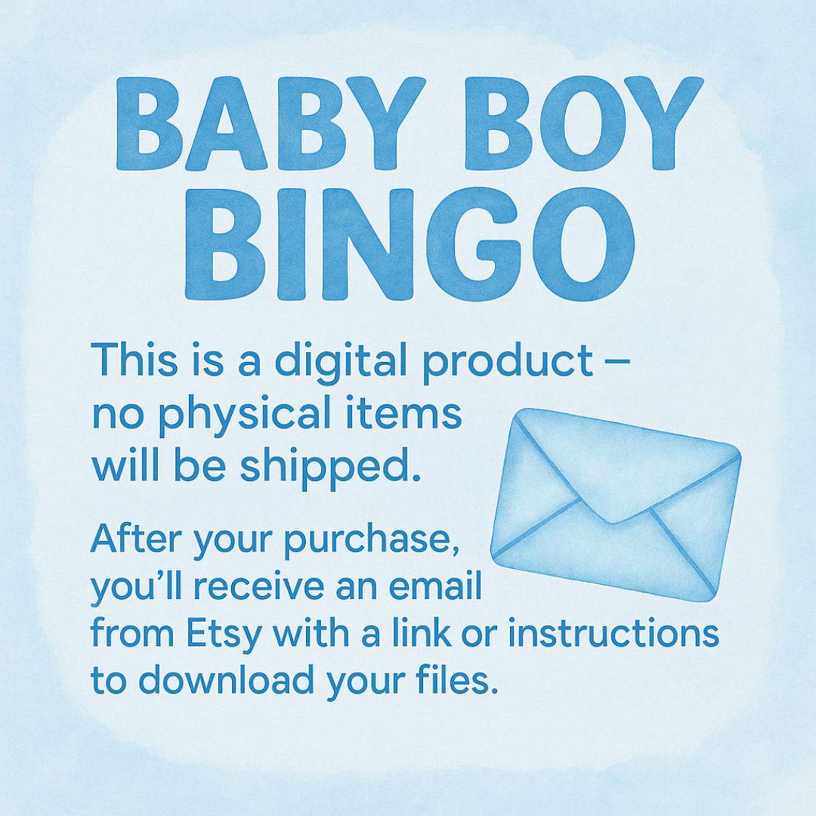 Boy Baby Shower Bingo Cards, Baby Boy Shower Bingo Game, Fun Baby ...