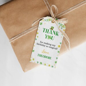 EDITABLE Lucky One Favor Tags, Lucky One Birthday Thank You Tag, Boy ...