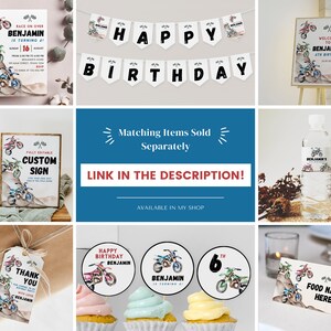 EDITABLE Dirt Bike Birthday Invitation, Boy Birthday Invitation, Race ...