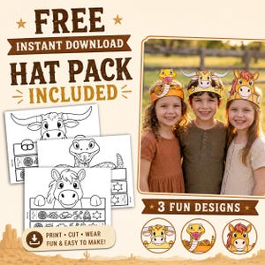Editable Cowgirl Birthday Invitation Set, My First Rodeo Birthday Bundle, 1st Rodeo Birthday Invitation Bundle, Printable Templates. C011 image 8