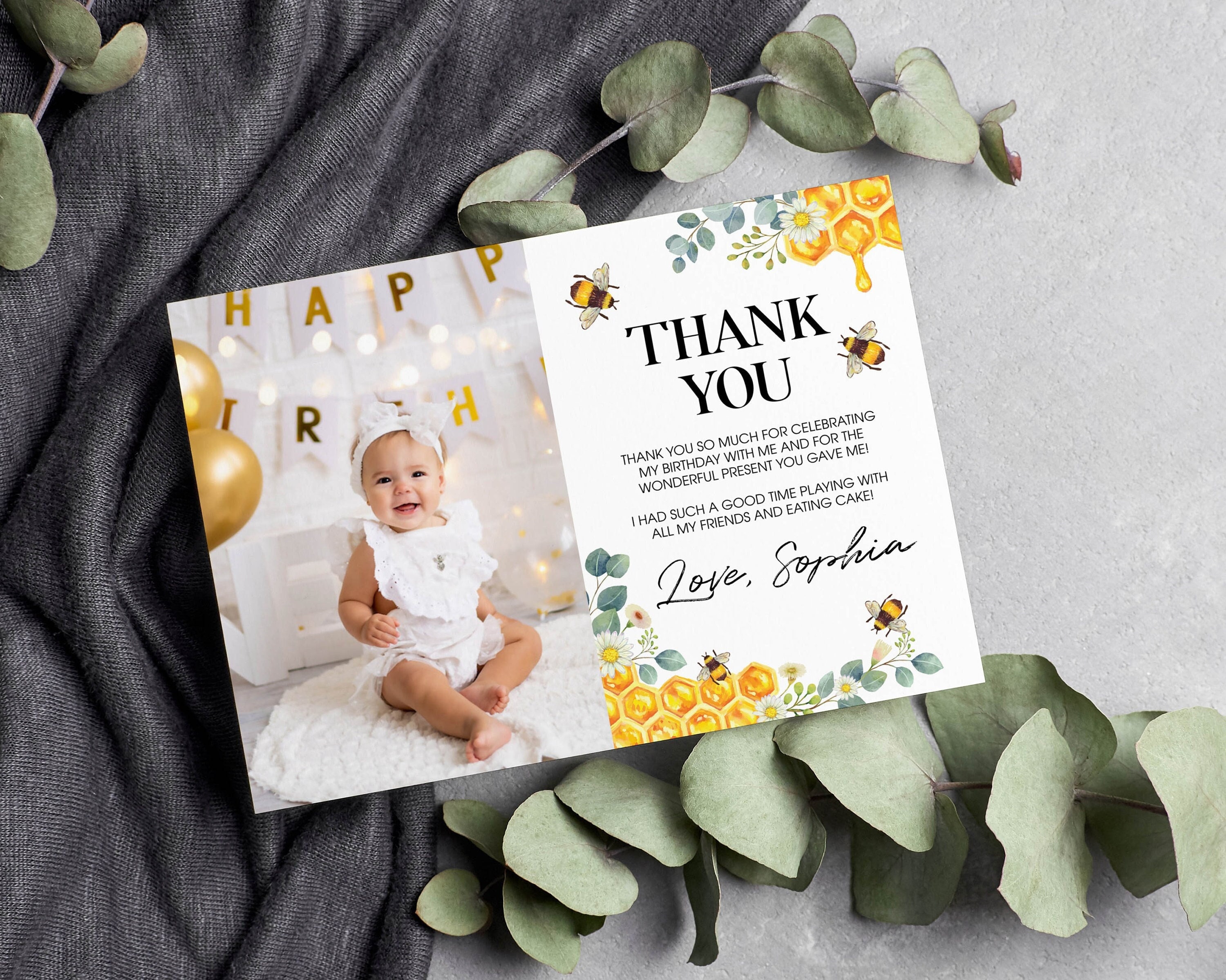 BugsNBees > Bee Gifts > Buzzy Bumblebee Thank-You Cards, pk/8