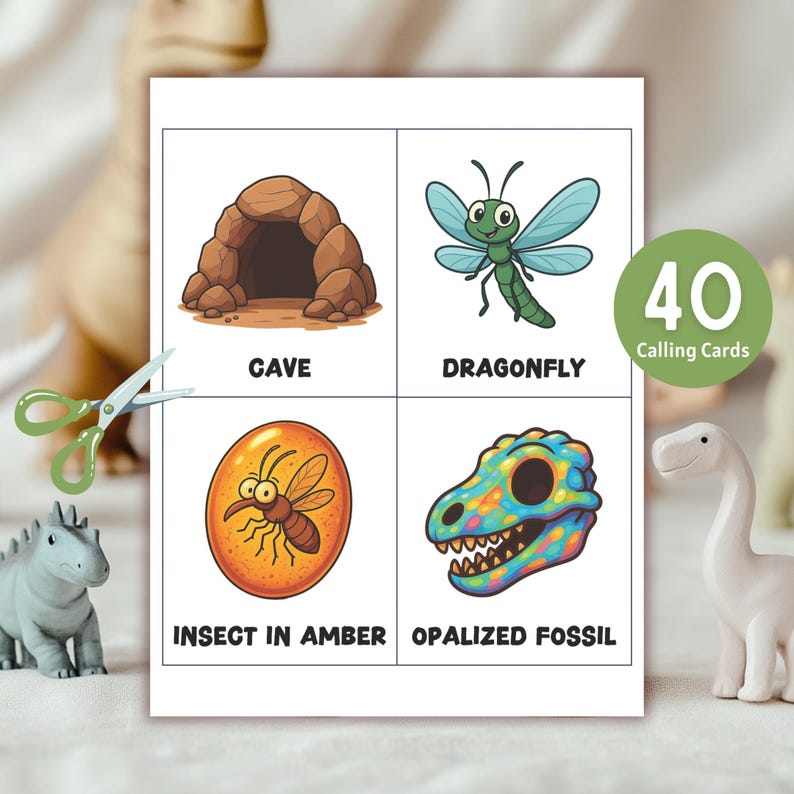 Dinosaur Bingo Game | Fun Dinosaur Party Game for Kids | Dinosaur ...