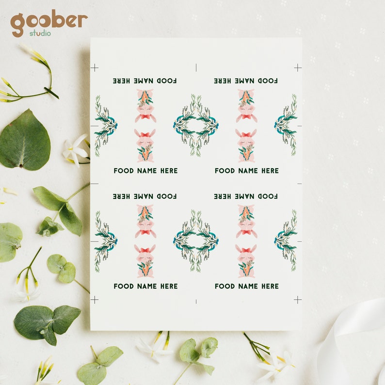 EDITABLE Food Tent Card Food Labels Rabbit Baby Girl Tent Etsy Canada